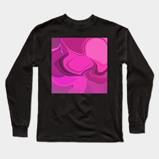 Pink magenta abstract II Long Sleeve T-Shirt